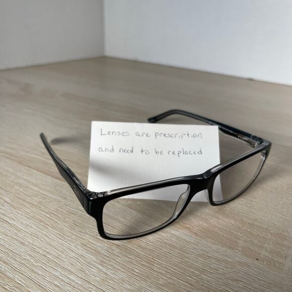 Ray-Ban RB5245 2034 Shiny Black On Clear 52-17-140 Eyeglasses Frames Only - Picture 1 of 8